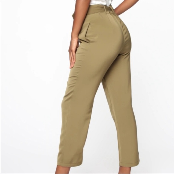 Olive green pants - Picture 2 of 4